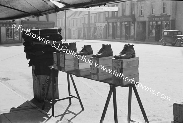 BOOTS FOR SALE ON MARKET STALL